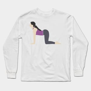 Cow Yoga Pose Long Sleeve T-Shirt